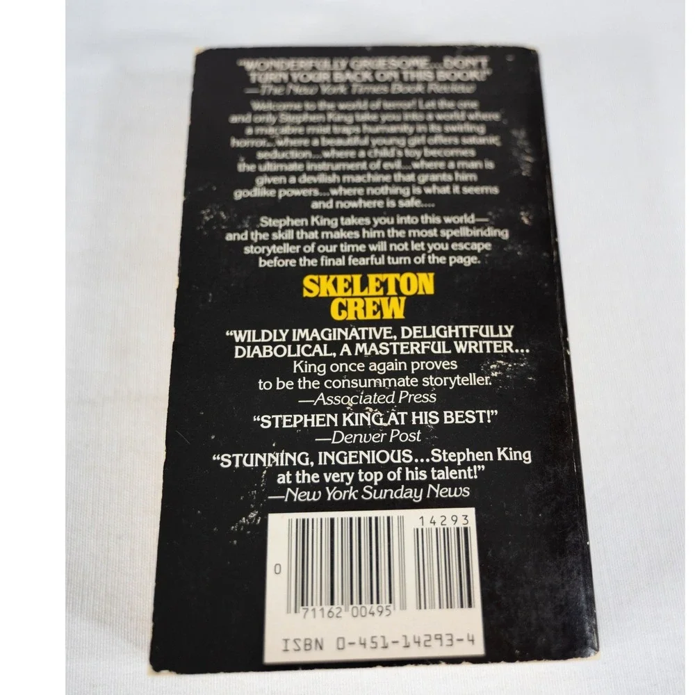 Signet Stephen King Skeleton Crew Book paperback Good Vintage Horror Anthology
